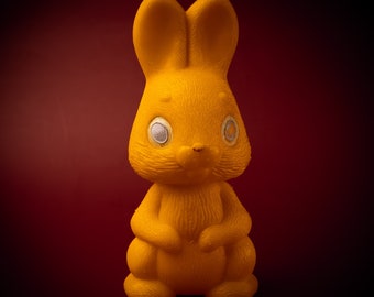 Vintage plastic bunny doll USSR hare rabbit toddler toys 70s 80s toys