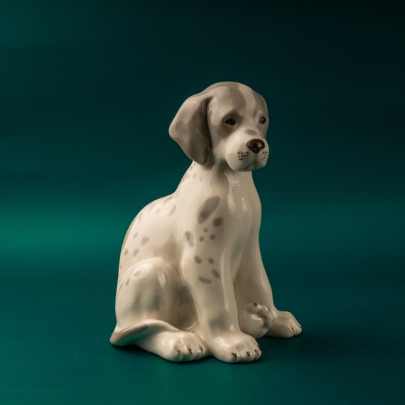 ヴィンテージ LFZ 磁器製ダルメシアンの置物：コレクター向け陶器の