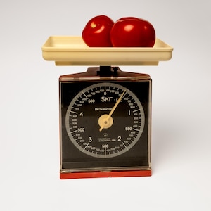 Vintage kitchen scales Old farmhouse scale decor Working old European weighing scales