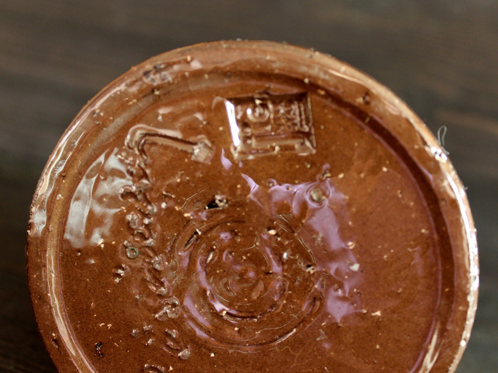 Antique Brown Pottery Vase Jie Sweden / Swedish Farmhouse Etsy