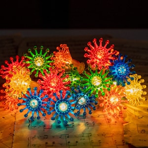 Christmas garland with lights vintage Fairy string lights SNOWFLAKE Christmas tree decor USSR