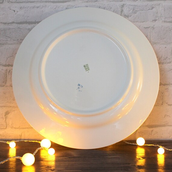 Buy Round Ceramic Platter Extra Large Serving Tray With Bird Giant