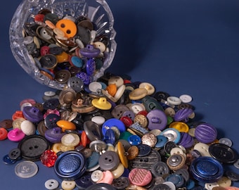 Lot de 200 boutons en gros, couture vintage, boutons de scrapbooking, assortiment de boutons anciens