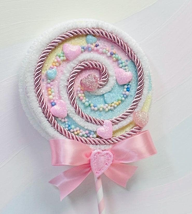 Lollipop Pastel 3 Color Candy Land With Candy Bits