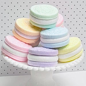 Pastel Cookie Fake Bake Supply Non Edible Sold Individually Glitter Sparkle 1 1/2 Inch