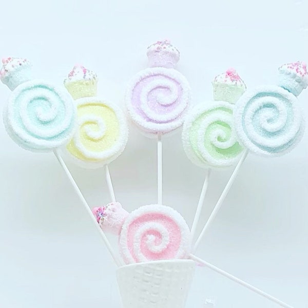 Pastel Candy Cupcake Pick Tree 15 Inch