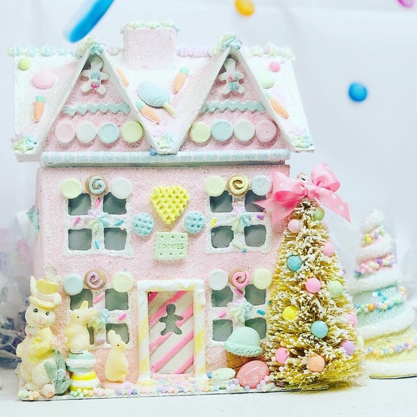Pastel Gingerbread House Etsy