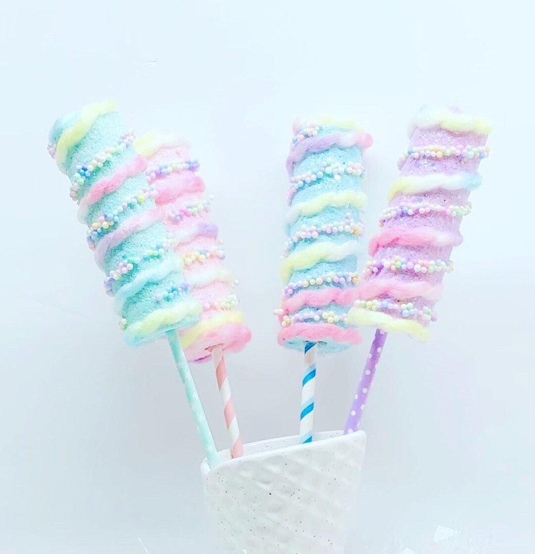 Large 13 Inch Pastel Cotton Candy Land Long Lollipop Tree Etsy