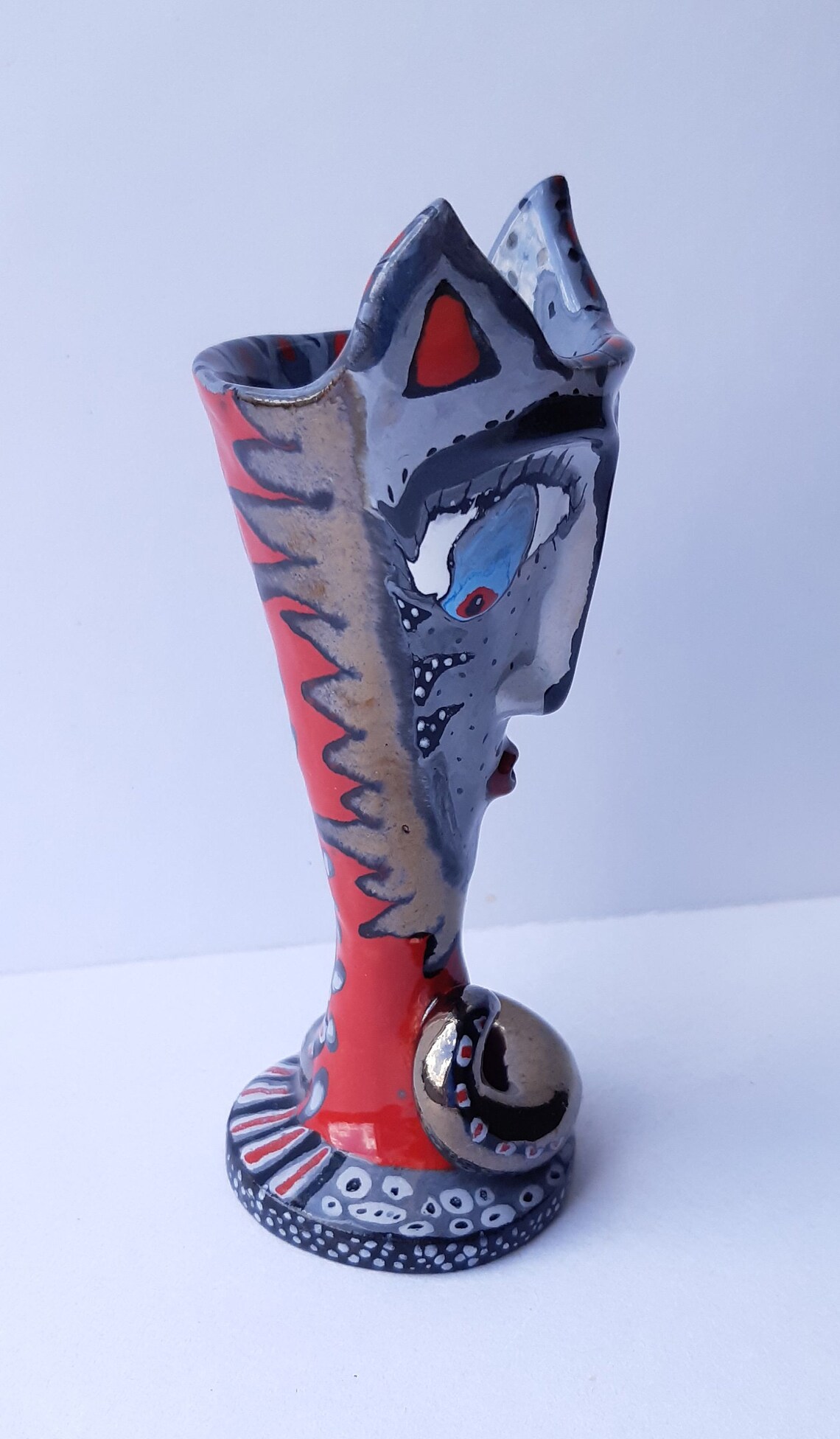 Ceramic glasses Handpainted glasses Ceramic handmade Etsy