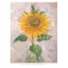 Ukrainian artist, Postcard based on my painting 'Sunflower', Digital download, Ukrainian Seller, Wall Art 