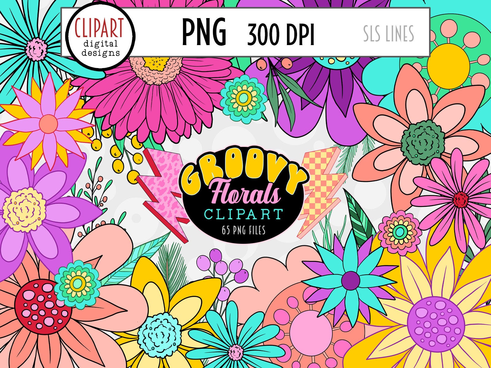 groovy daisy, retro flower png, hippie flower shapes png, retro happy  flowers png, vintage trendy sublimation, distressed shirt design png