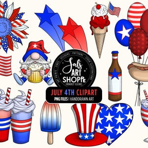 Clipart 4 juillet, fête de l'indépendance, clipart Etats-Unis, Amérique PNG, 4 juillet, feux d'artifice, nain des Etats-Unis