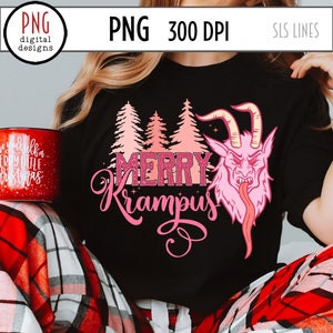 Krampus Sublimation, Merry Krampus PNG, Nordic Design, Creepy Christmas PNG, Scandinavian Christmas