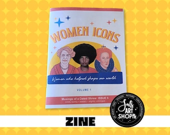 Feminist Zine, Women Icons, Feminism Mini Zine, Booklet of Woman's Accomplishments