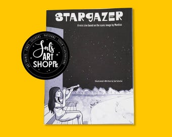 Comic Zine, Stargazer Mini Zine, SciFi Zine