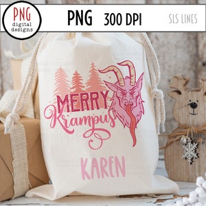 Krampus Sublimation, Merry Krampus PNG, Nordic Design, Creepy Christmas PNG, Scandinavian Christmas