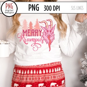 Krampus Sublimation, Merry Krampus PNG, Nordic Design, Creepy Christmas PNG, Scandinavian Christmas
