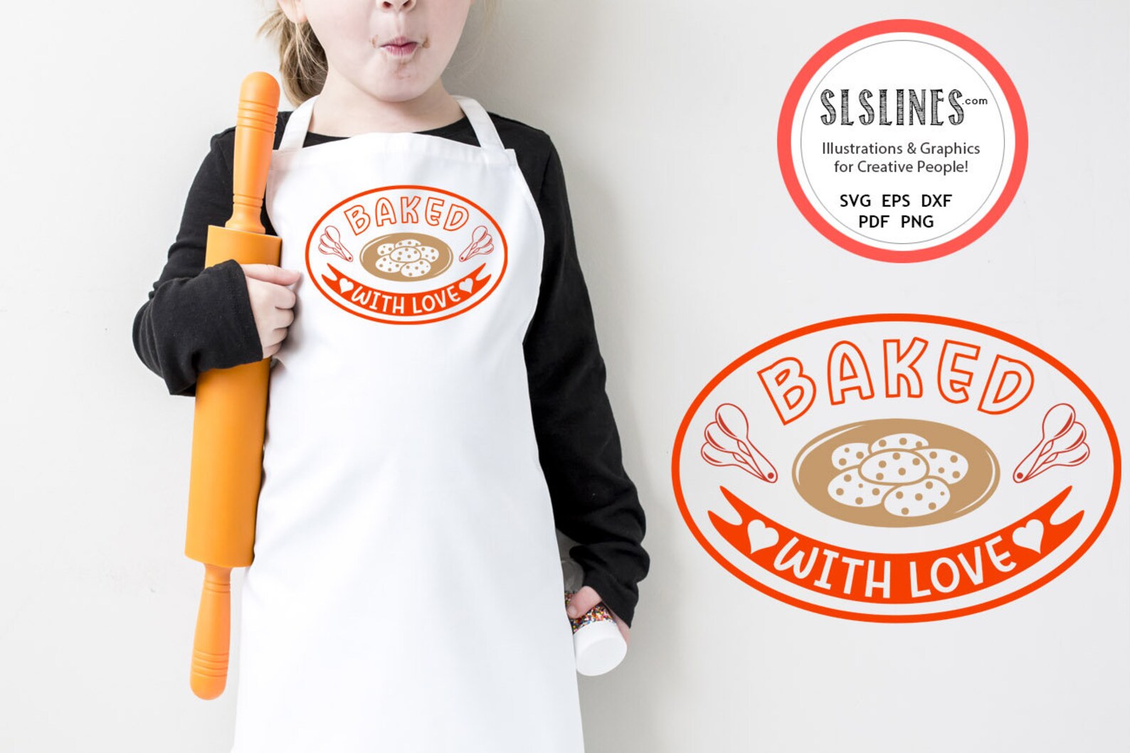 Baking SVG Set Baked With Love Tags or Stickers PNG Etsy UK