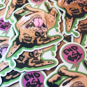 XL Bull Bully Breed Dog Sticker Decal Graffiti End BSL