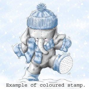 Cupcakes Winter Walk, digital stamp.