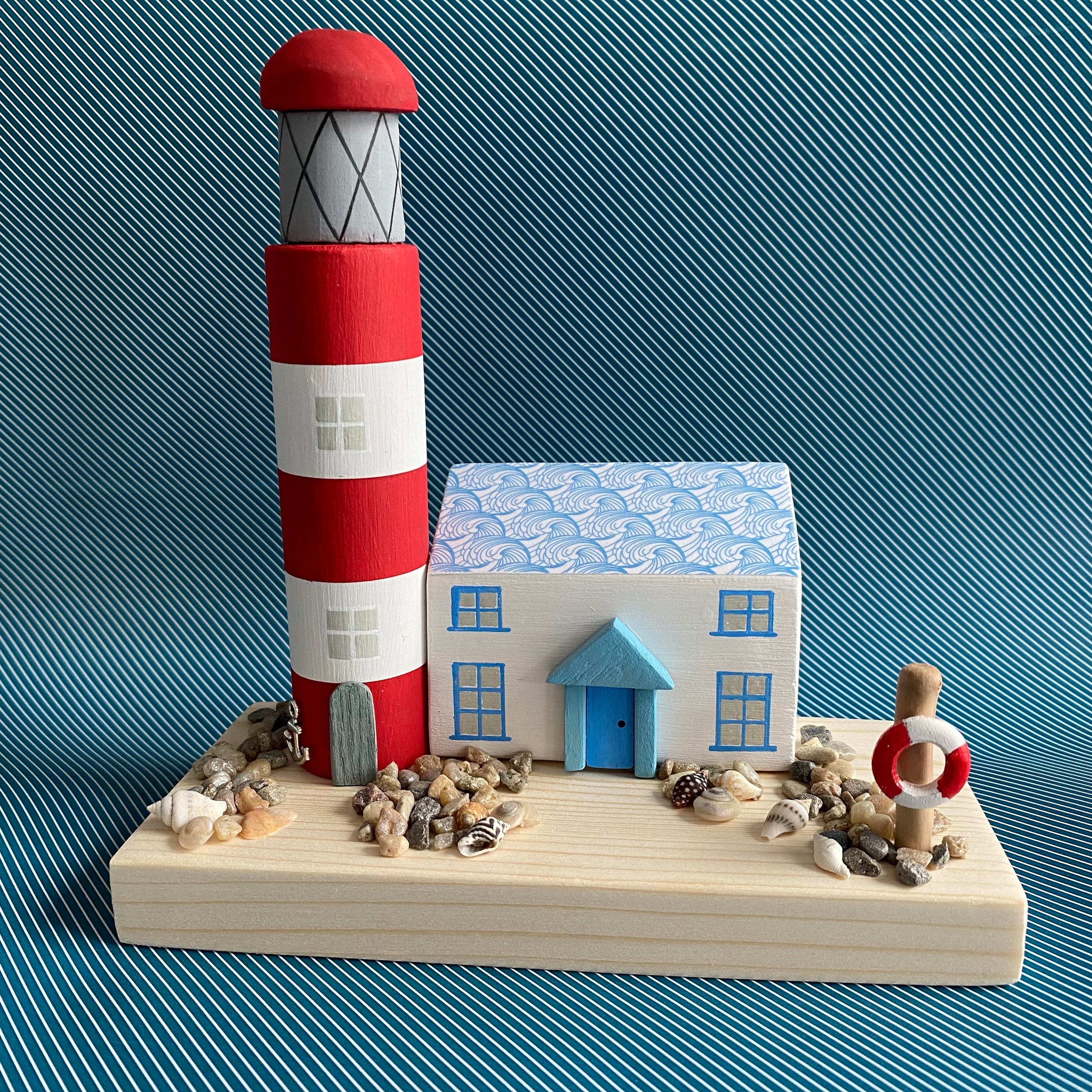 Lighthouse toilet best sale brush holder