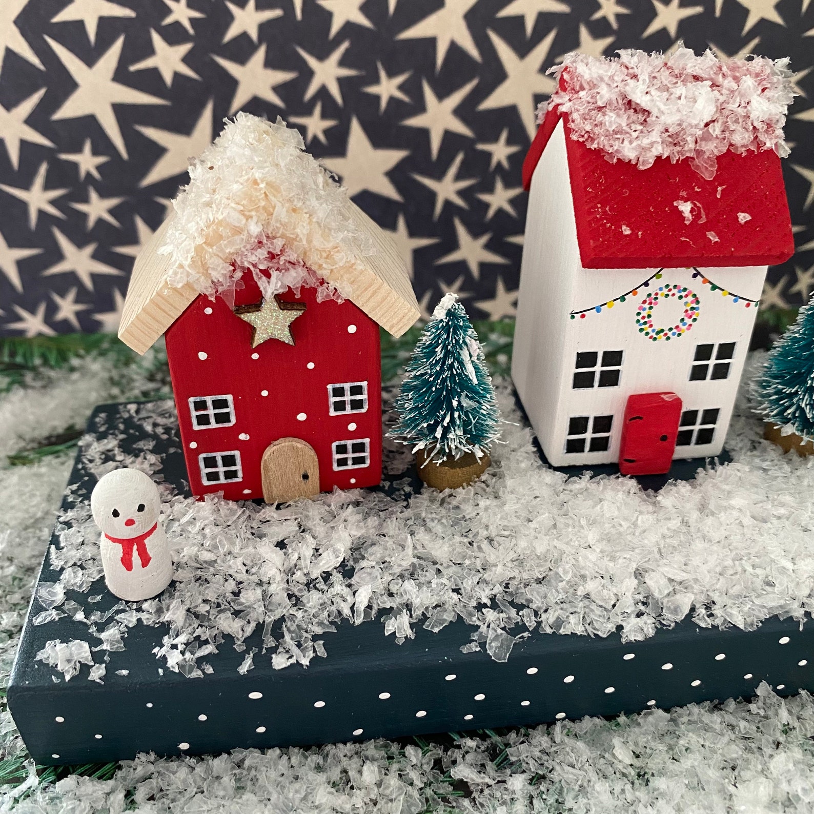Personalised Miniature Christmas Houses Christmas Ornament - Etsy UK