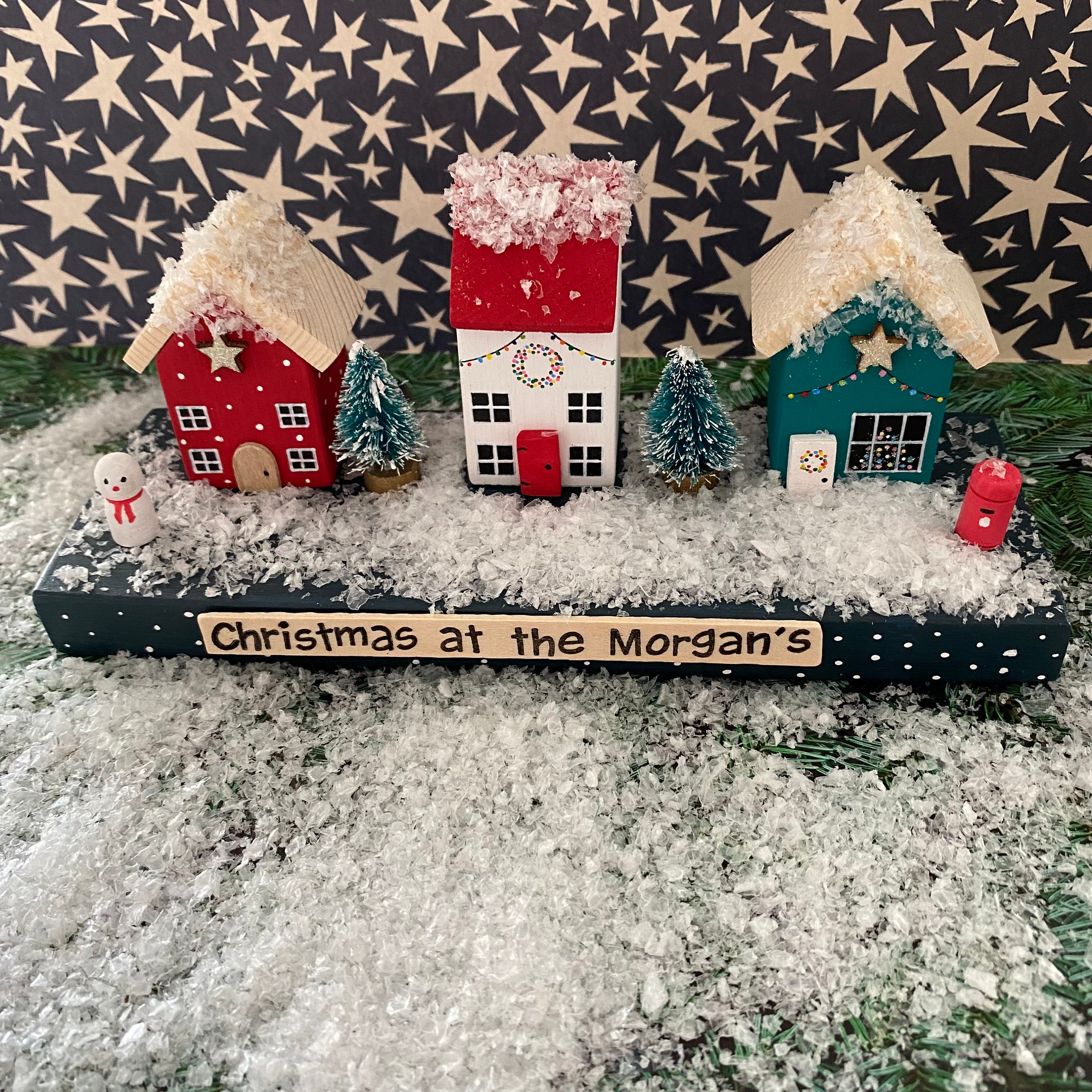 Personalised Miniature Christmas Houses Christmas Ornament - Etsy UK