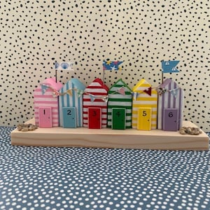 Mini Wooden Beach Huts | Handmade Seaside Ornament | Unusual Birthday Gift | New Home Gift | Beach Hut Home Decor | Coastal Sailing Boat
