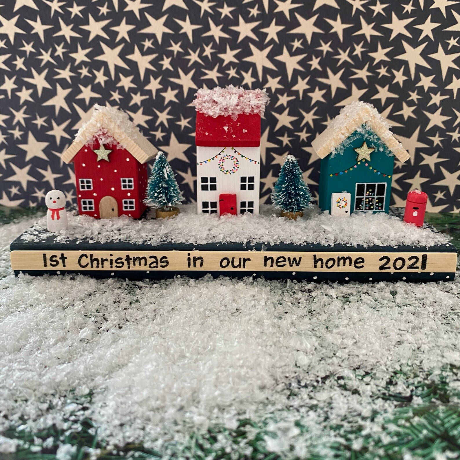 Personalised Miniature Christmas Houses Christmas Ornament - Etsy UK
