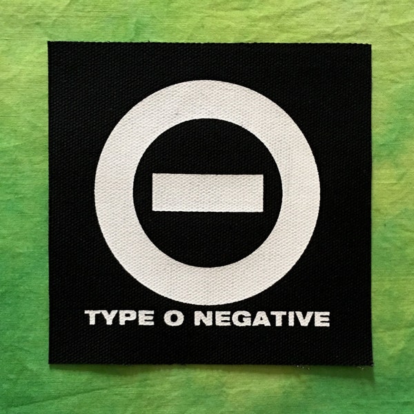 TYPE O NEGATIVE Patch Punk Goth Metal Doom Peter Steele Bloody Kisses Symbol Patches Rock Band Screen Print Fabric Ink Halloween