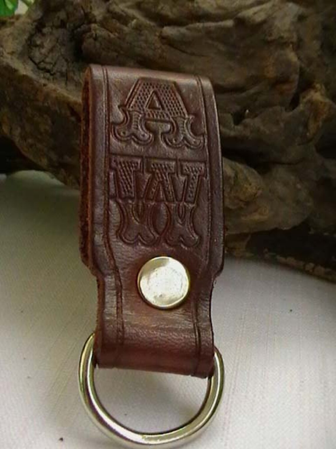 Handmade D Ring Leather Belt Loop Lanyard Key Holder Dangler Plain Personalised Celtic Great