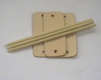 Leather hair barrette clips slides veg tan blanks diy gift clip hair slide slide