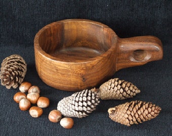Kuksa bowl Rosewood, kuska wooden LARGE bowl cup bushcraft camping hiking