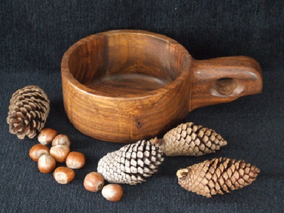 【レビューで送料無料】 Wooden Kuska Rosewood, Bowl Kuksa LARGE Bushcraft Cup Bowl スツール