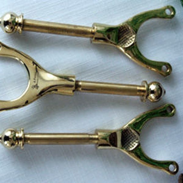 Brass catapult frame, ideal for someone to add their own handle, designed on the old Milbro design, hunting, camping,