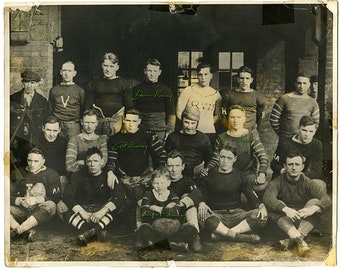 FREE SHIPPING Art Rooney and his 1920's Pittsburgh football team vintage photo, Rooney Reds, with his brothers, Jim, Dan, Vince.