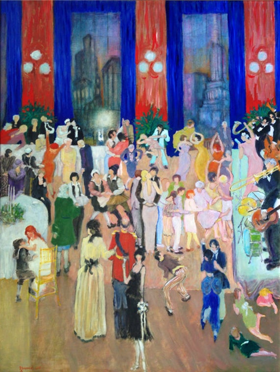 Free Shipping Wedding Reception Painting Historic With Etsy
