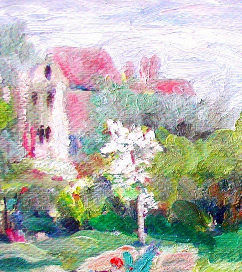 FREE SHIPPING. Hartwood Acres,garden,by painter, Ray Sokolowski. Archival Print. image 2