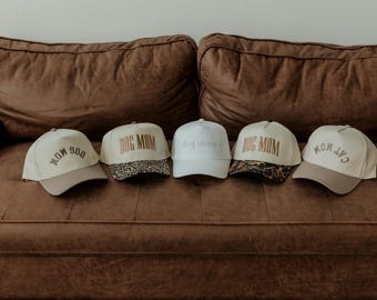 Dog Mom & Cat Mom Hats