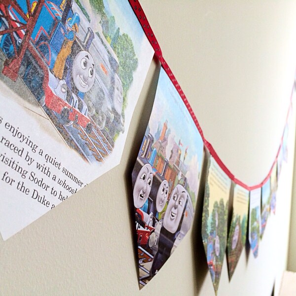 Thomas the Tank Engine Storybook Bunting with FREE CONFETTI!