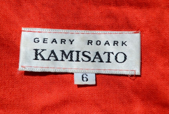 1980s "Kami" Red Rockabilly Pinup Cross Back Shea… - image 5