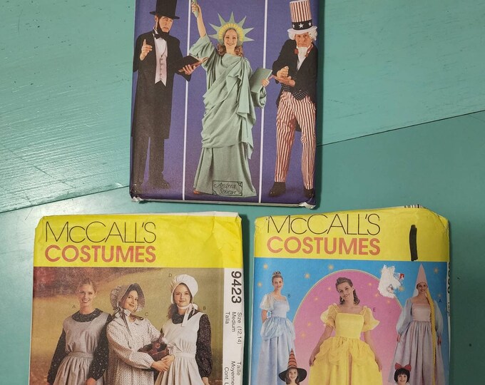 Simplicity Pattern 9423 Choice/lot of 3 Adult Costume Patterns Simplicity 5983 Mccalls 8896/ ...