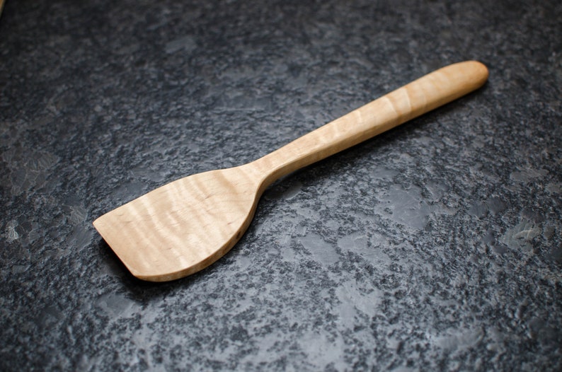 12 Maple Flat Ended Wooden Spoon Handmade Ready to Etsy