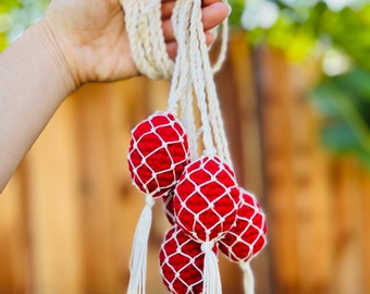 Egg Necklace; Crochet Iu Mien Lucky Red Egg; Lunar New Year