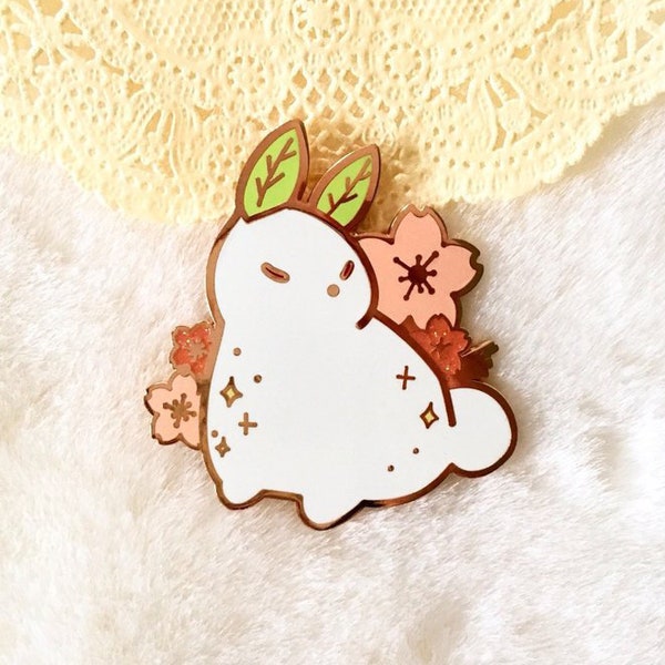 Sakura Snow Bunny -  Enamel Pin