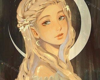 Moon Goddess - Original Print