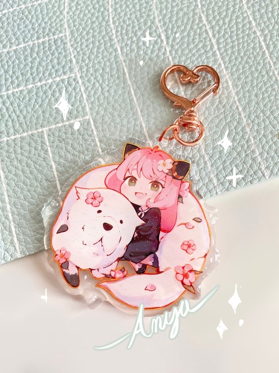 Anya Acrylic Keychain Etsy