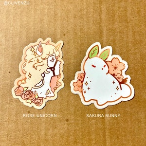 Cute 3 Vinyl Stickers ASSORTED image 5