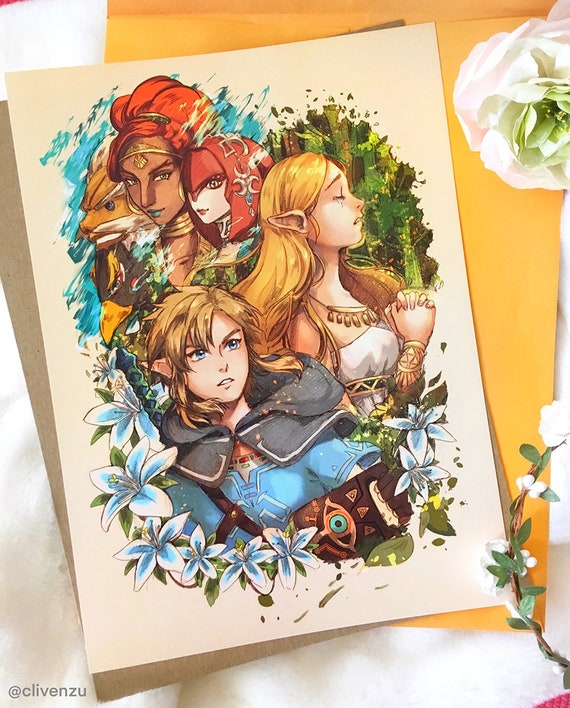 Zelda: Breath of the Wild Print | Etsy