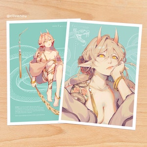 Saku (Original character) - Original Prints